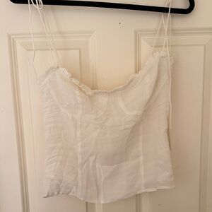 Reformation White Camisole Top